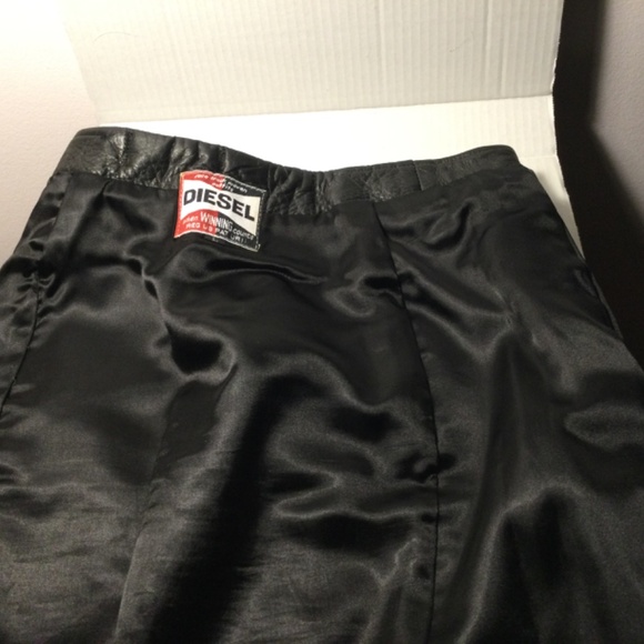Diesel Black Leather Mini Skirt from 1990s - Picture 5 of 7